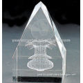 pure crystal flower basket laser for business gift engraved (R-0093)